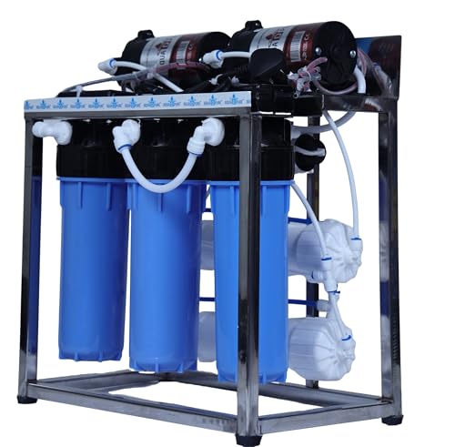 Image of AQUA D PURE 25 LPH Commercial RO + UV Water Purifier with Double Pump Purification and Fully Automatic Function, TDS Adjuster, Dust Protective Cover, Blue