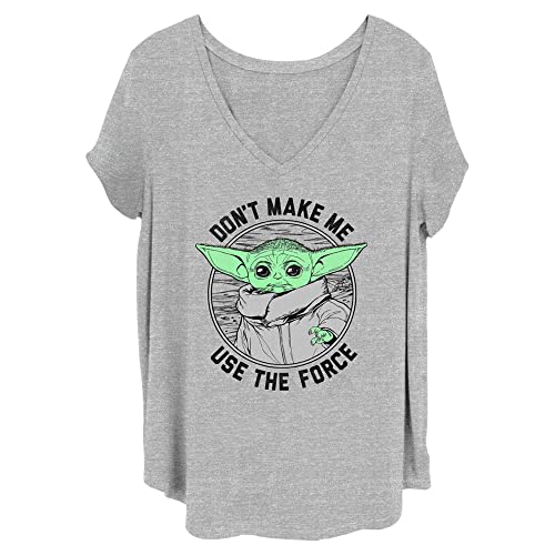Star Wars Mandalorian T-Shirt Femme Grande Taille Confortable et Fluide