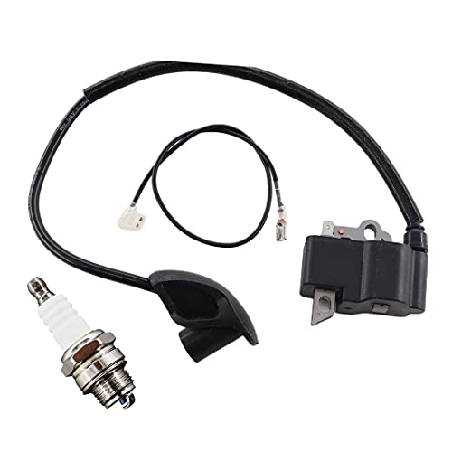 MCHNIC Bobine d'allumage avec bougie d'allumage pour STIHL FS120 FS120R FS200 FS200R FS250 FS300 FS350 FR350 BT120 BT120C BT121 BT121Z FS202 débroussailleuse...
