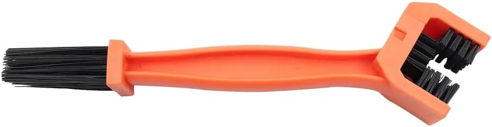 Universal Fit Motorcycle Chain Brush Cleaner Plastic Bicycle Moto Brush Clean Chain Cleaner Outdoor Scrubber Road Care Tools(Orange)