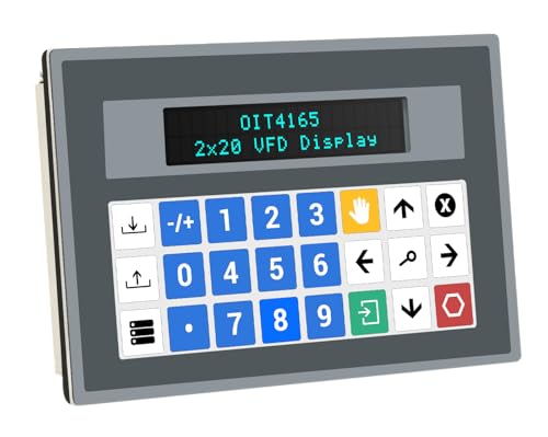 Image of OIT4165-A00-2 x 20 VFD Keypad, 24 Programmable Keys, C1D2, Extended Temp, Baba - Made in The USA.