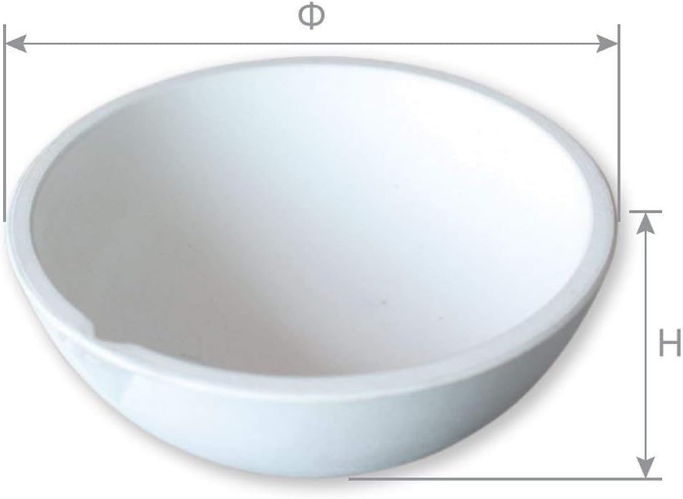 OTOOLWORLD Ceramic Crucible Bowl Dish Cup Furnace Melting Casting Refining Gold Silver (250g)