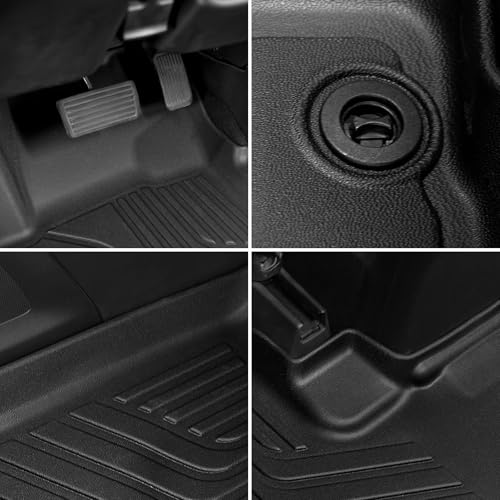 Image of Floor Mats for 2012 2013 2014 2015 2016 Honda CRV CR-V LX, SE and EX (NOT for Touring or EX-L Models), TPE All Weather Durable Floor Liners for Honda CRV Accessories