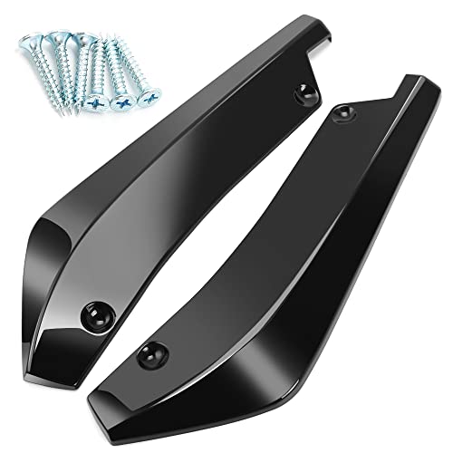 Cakievro Rear Bumper Lip Diffuser Splitter Canard Spoiler for Audi A3 A4 B6 B8 B7 B5 B9 A6 C5 C6 C7 A5 Q5 Q7 8P 8V 8L Car Accessories (Black)