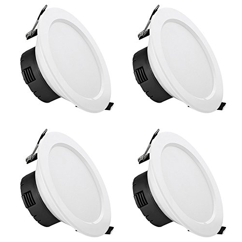 LE 4 Plafoniere LED ad incasso da 12W, Pari alle