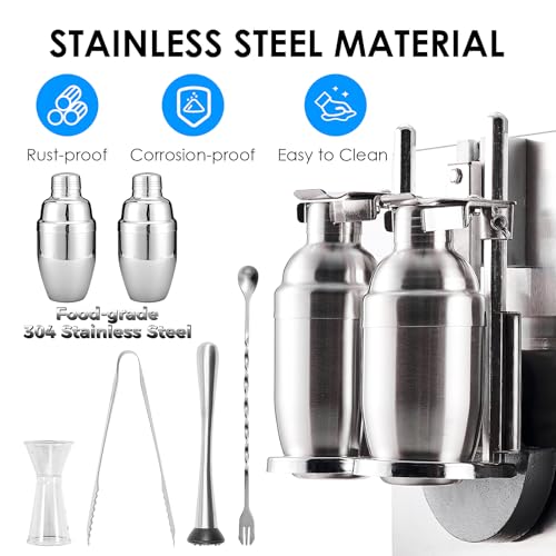 Mezclador automático de té con leche; tiempo de agitación y altura ajustables; ideal para cócteles, batidos y bebidas; preparación de bebidas sin esfuerzo en casa