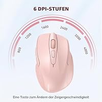 TECKNET Kabellose Maus, 4000 DPI, 2.4G Optische Funkmaus mit USB Empfänger – Ansicht 3
