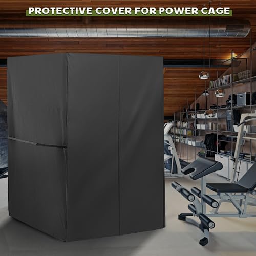 Starcrew Squat Rack Cover for Squat Cage, Waterproof Power Cage Cover for Power Rack/Home Gym Rack/Smith Machine/Weight Lifting Rack-47" x 69" x 83" by Starcrew - Image 6