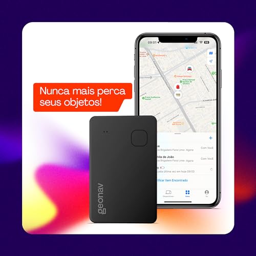 Geonav MyFinder Card, Localizador Inteligente de Objetos, Certificado Apple Find My Network, TLCFBK,
