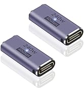 Poyiccot USB C Female to Female Adapter, USB C Coupler 240W Power Delivery, 40Gbps USB C Female t...