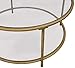 Amazon Brand – Ravenna Home Parker Round Shelf Storage Coffee Table, 31.5