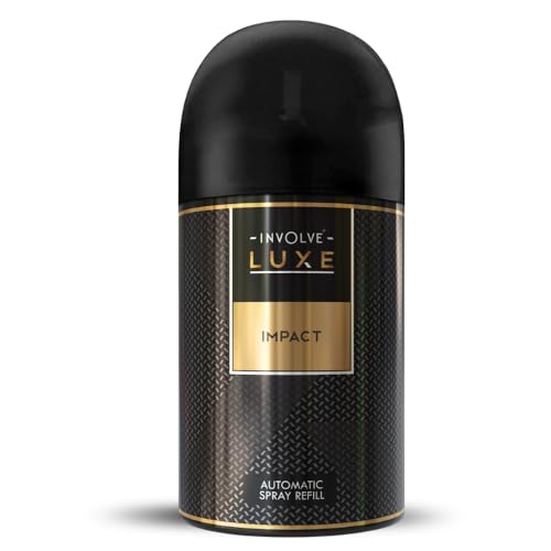 Image of Involve Luxe Impact Automatic Room Fresheners Refill Pack | 2200 Sprays Guaranteed | Lasts up to 60 days (225ml) | Automatic Home Fresheners | Long Lasting Fragrance
