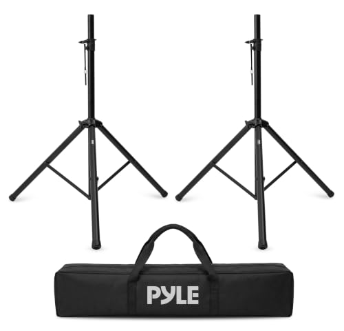Image of Speaker Stands Pair | Adjustable Speaker Stand Tripod 2-Pack