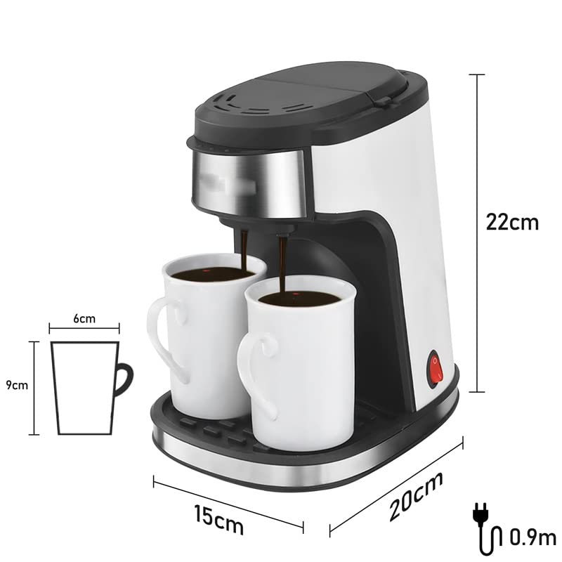 Cafetera de Goteo Automática con 2 Tazas de Porcelana miniatura 2