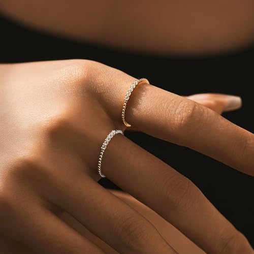Anillo de mujer con moisanita de 9 mm en oro que nunca pierde brillo 2