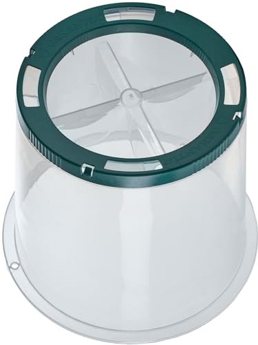 Garantia Sunny 645061 Cloche de Culture pour Fruits/légumes, avec ancrage au Sol et Creux d'irrigation, Transparente Ø 35 cm, Hauteur 30 cm