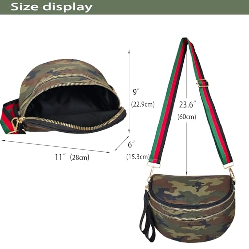 Image of Dyalsa Small Crossbody Bags for Women Canvas /PU Mini Crossbody Purse, Shoulder Bag Traveling Workout