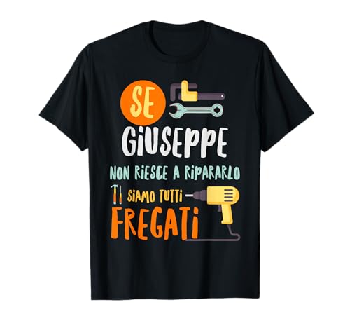 Giuseppe Maglia Con Testo Divertente Uomo Ragazzo Fai Da Te Maglietta