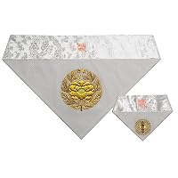 Amazon | (東)真宗大谷派用 三角打敷 正絹紗 高級刺繍 前卓用+上卓用