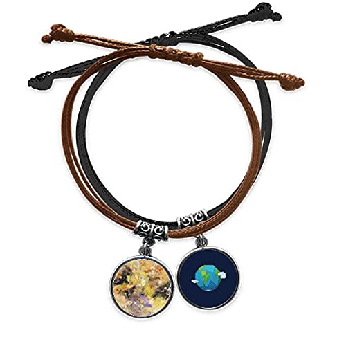 Pulsera de flores pintura al óleo para looks casuales de otoño