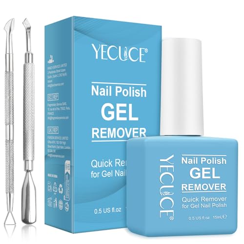 Gel Nail Polish Remover, Remove Gel Nail Polish Within 3-5 Minutes - Quick & Easy Polish Remover -...