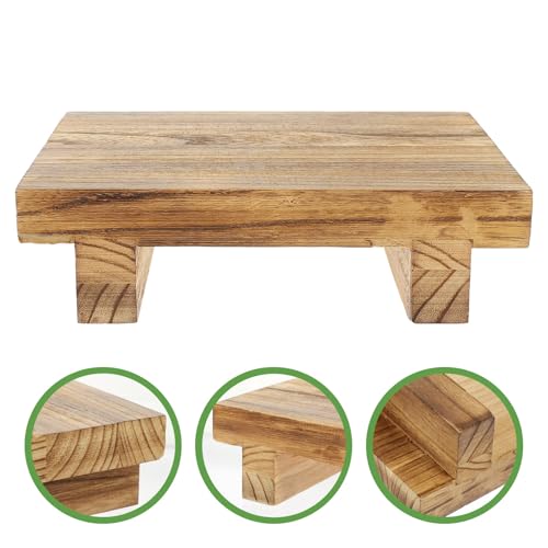 Tabouret de rangement multifonction en bois rustique durable - 8