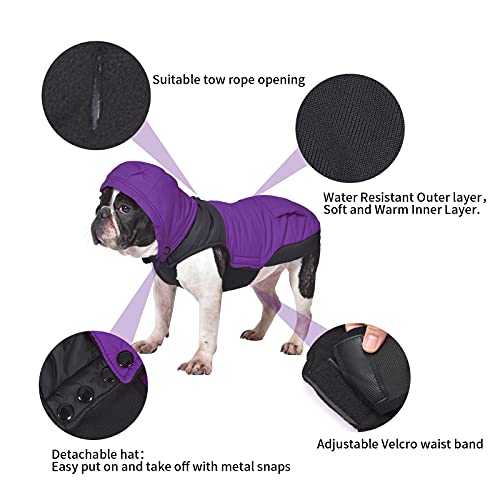 Fragralley Dog Hoodie Warm Clothes Windproof Puppy Pullover Pet Dog Hoody Winter Clothes Dog Coat With Hat For Winter Cold Weather(Medium) #TOP4