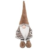 C&F Home Woodland Gnome Taupe Tan 23 Inch Fabric Decorative Weighted Door Stop
