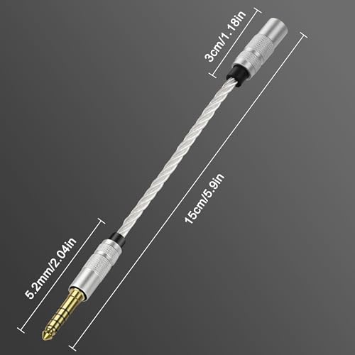 Cable adaptador balanceado 4.4mm a Jack 3.5mm estéreo miniatura 2