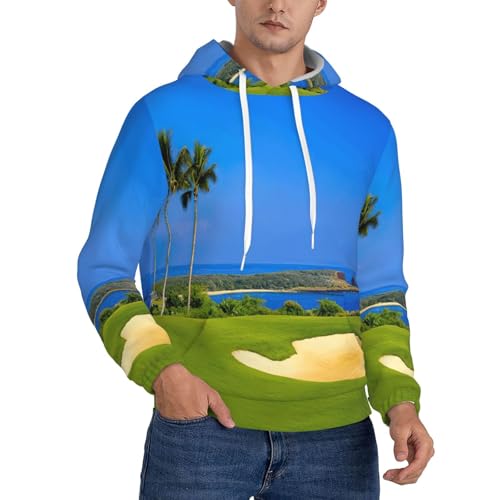 Sweat à capuche golf homme pour le sport et les tenues décontractées avec poche pratique