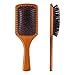 Produktbild Masthome Bambus Haarbürste Quadratisch Antistatisch Wildschweinborste Paddle Langhaar Bürste mit Griff Professionelle Bambus Stylingbürste zur Haarentwirrung und Detangling