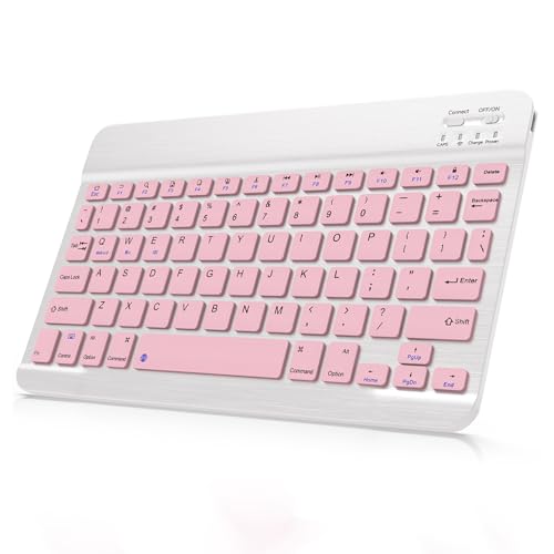 Bluetooth Keyboard Compatible with iPad 10th Generation, Rechargeable Portable 10 inch Wireless...