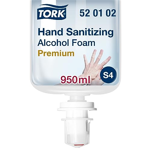 Tork Espuma Desinfectante de Manos S4, Suave con la Piel, 950ml, 520102