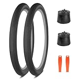 FOMAS Bike Tire for Mountain Bike (Black 2 Pack with Tubes, 29 x 2.4 inch)