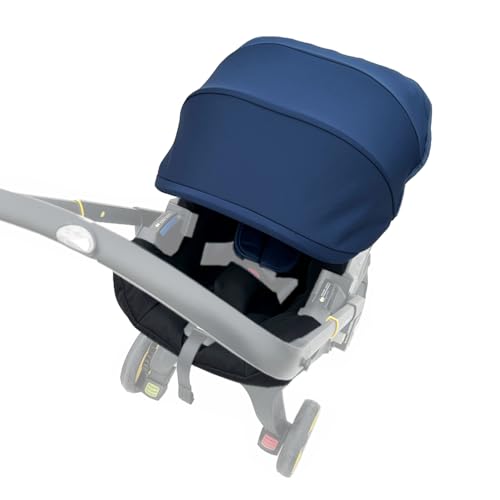 Image of Stroller Accessory Washing Kit Textile Set, Colorful Canopy & Water Resistance Soft Cushion Compatible with DOONA CAR SEAT Strollers (Blue)