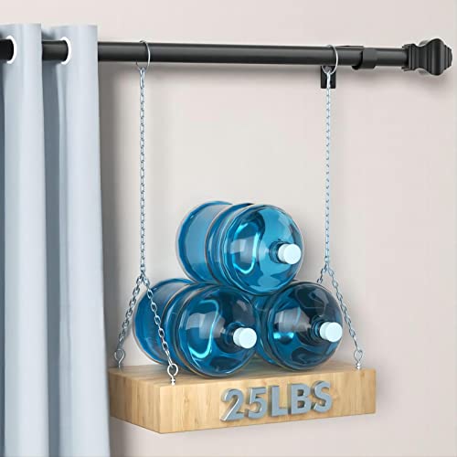 Image of Curtain Rods for Windows 2 Pack 36-48 inch, 5 /8 inch Matte Black Curtain Rod with Brackets Adjustable by Splicing for Bedroom Kitchen Study Living Room
