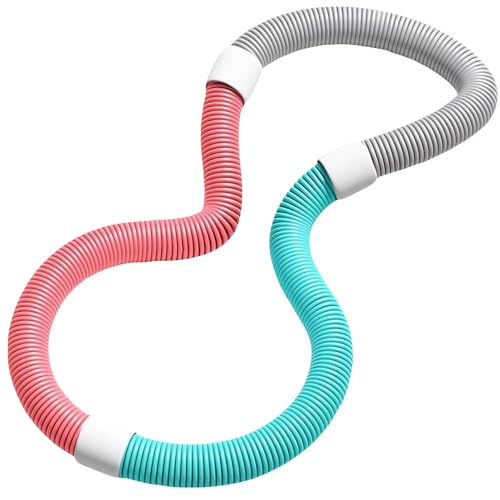 【2025夏新登場】フラフープ PVC ソフトスプリングフラフープ 折りたたみ式 ポータブル 重い 静音設計 室内 公園用 男女兼用