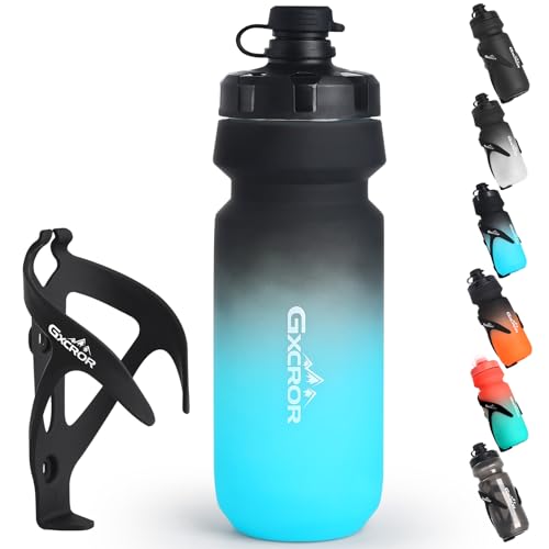 Fahrrad-Flaschenhalter mit Trinkflasche Set - Leichtes langlebiges & sicheres Trinkflaschensystem einfache Montage ideal für Sport Outdoor MTB & Rennrad