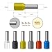 Fidioto 8AWG Wire Ferrule, 250pcs AWG8 Wire ferrules kit for Electric, Industrial, Chemical Industry, Power Control System, etc.