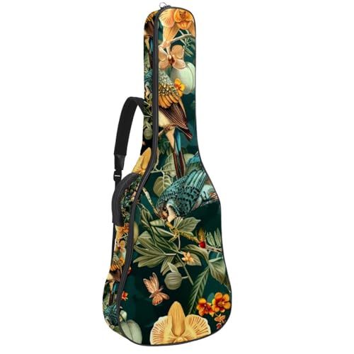 Sac de guitare acoustique oiseaux idéal pour les trajets et répétitions