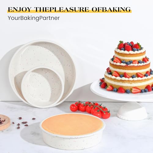 50% Off SJ Silicone Round Cake Pan Set with Metal Frame