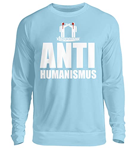 Pull unisexe anti-humanisé bleu ciel L idéal pour vos moments de détente et sorties citadines