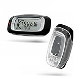 3D Step Counter with Clip and Lanyard, Accurate Digital Pedometer with Large Digital Display 7 Days Memory Calorie Counter Accurately Track Steps for Men Women Adults Seniors