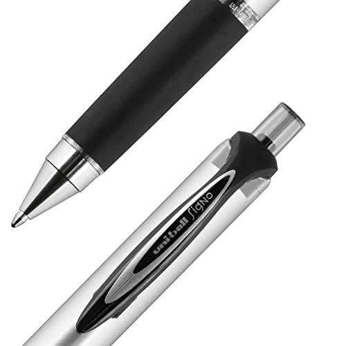 Uniball Signo 207 Impact Rt Retractable Gel Pen, 4 Black Pens, 1.0Mm Bold Point Gel Pens| Office Supplies By Uni-Ball Like Ink Pens, Colored Pens, Fine Point, Smooth Writing Pens, Ballpoint Pens #TOP3