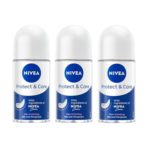 Desodorante NIVEA Protect & Care Roll-On 72H, 50ml, Pack 3 miniatura 1
