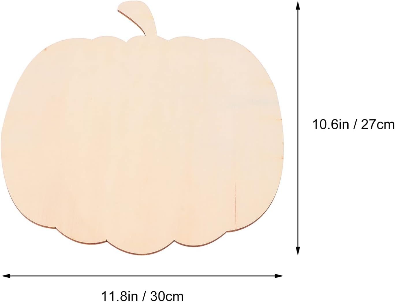 NUOBESTY Wooden Pumpkin Boards for DIY Painting Unfinished Pumpkin Shape Craft Chips 2 Sizes for Kids Halloween and Thanksgiving Decorations Durable and Sturdy Art Supplies 12X10.6 Inch - Image 3
