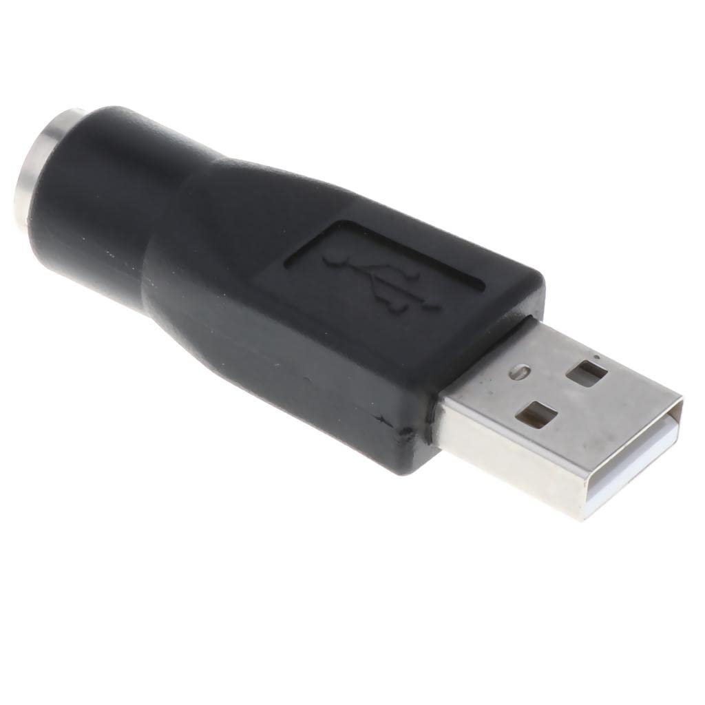 Adattatore convertitore convertitore USB maschio a PS/2 femmina, nero
