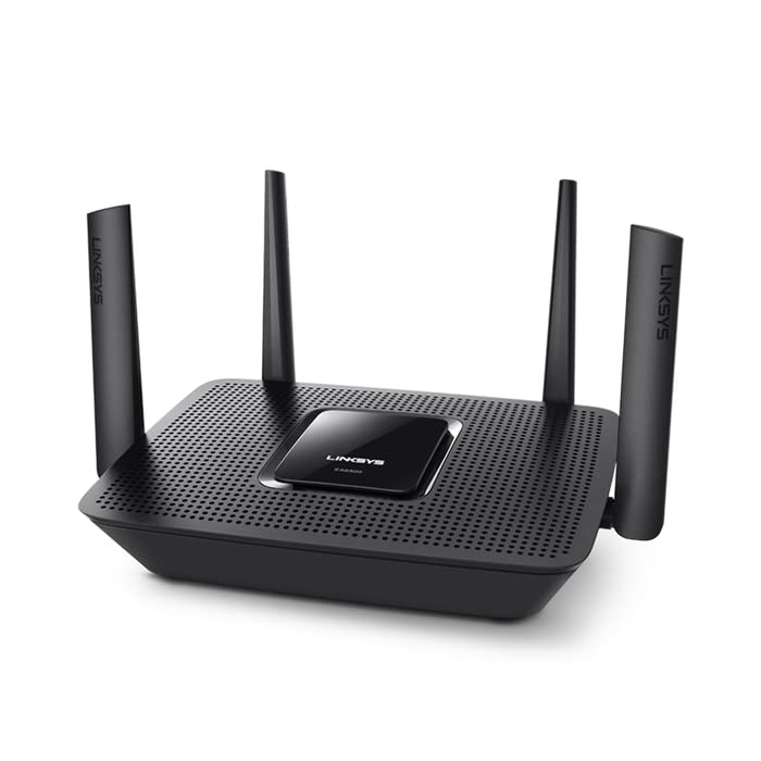 Linksys EA8300 Max-Stream: AC2200 Tri-Band Wi-Fi Router for Wireless Home Network, Uninterrupted Gaming and Streaming, MU-MIMO (Black)