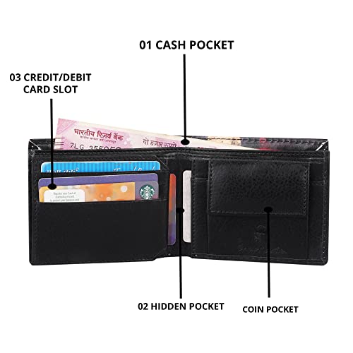 ShopMantra Men's Wallet | Wheel & Logo Printed Pu Leather Wallet For Men's/Boy's, Multicolor