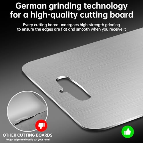 Titanium Cutting Board - Katuchef 100% Pure Titanium Cutting Boards for Kitchen Double Sid - image 5